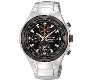 Seiko SNAE43P1 Chronograph Silver Black