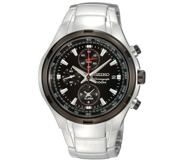 Seiko SNAE43P1 Chronograph Silver Black