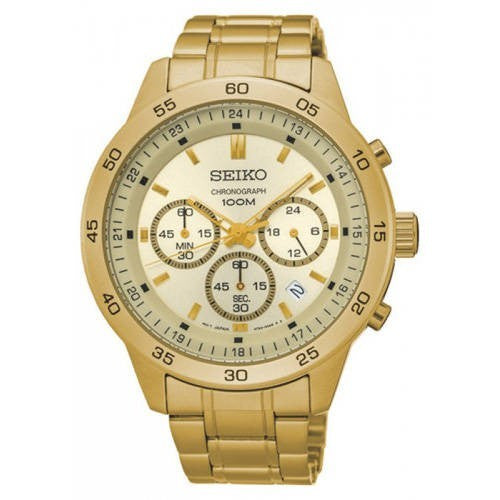 Jam Tangan Seiko SKS526P1 Chronograph Full Gold