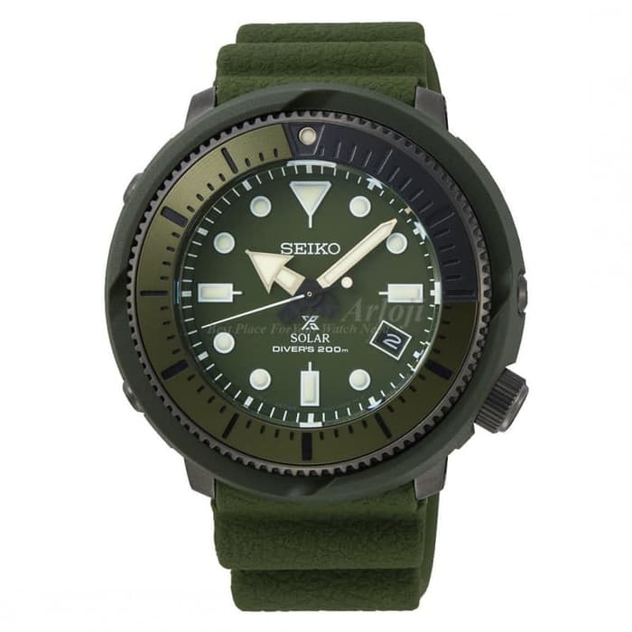 Seiko Prospex Tuna Street Series SNE535P1 Solar Diver's Green Men's Watch