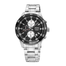 将图片加载到图库查看器，Seiko Quartz SKS647P1 Chronograph Black Bezel SKS647
