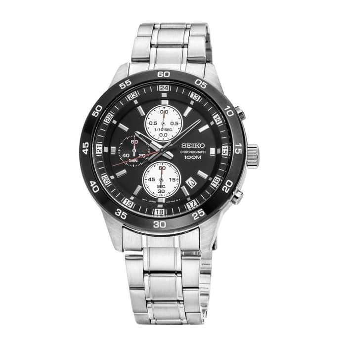Seiko Quartz SKS647P1 Chronograph Black Bezel SKS647