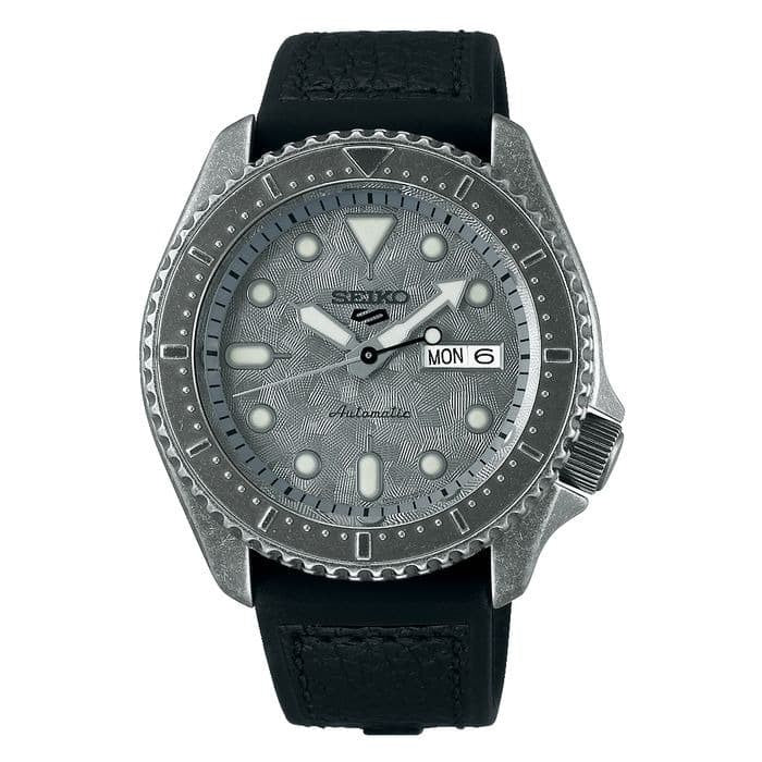 Seiko 5 Sports SRPE79K1 Gray Dial Black Polyurethane Strap SRPE79