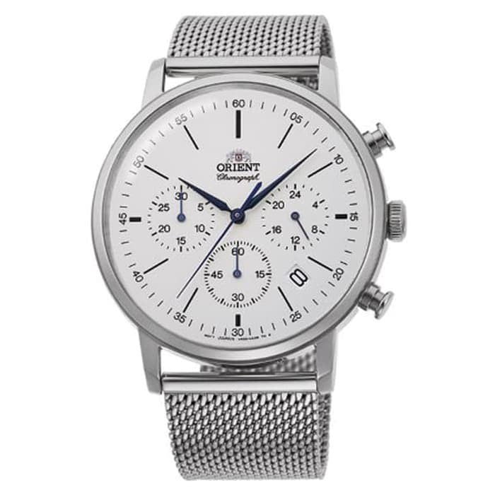 ORIENT RA-KV0402S10B CHRONOGRAPH WHITE DIAL STAINLESS STEEL