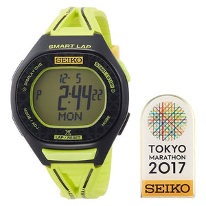Seiko Prospex SBEH015 Smart Lap Marathon 2017 Green Resin Case Men's Watch