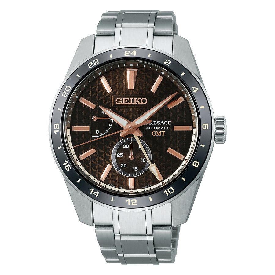 Seiko Presage Sharp Edged SPB275J1 SPB275 GMT Automatic