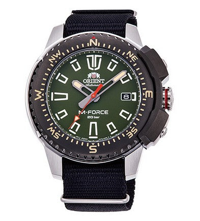 ORIENT M-Force Mechanical Sports Watch RA-AC0N03E Nylon Strap