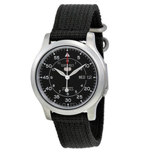 Load image into Gallery viewer, Seiko 5 SNK809K2 Black Silver Men&#39;s Watch
