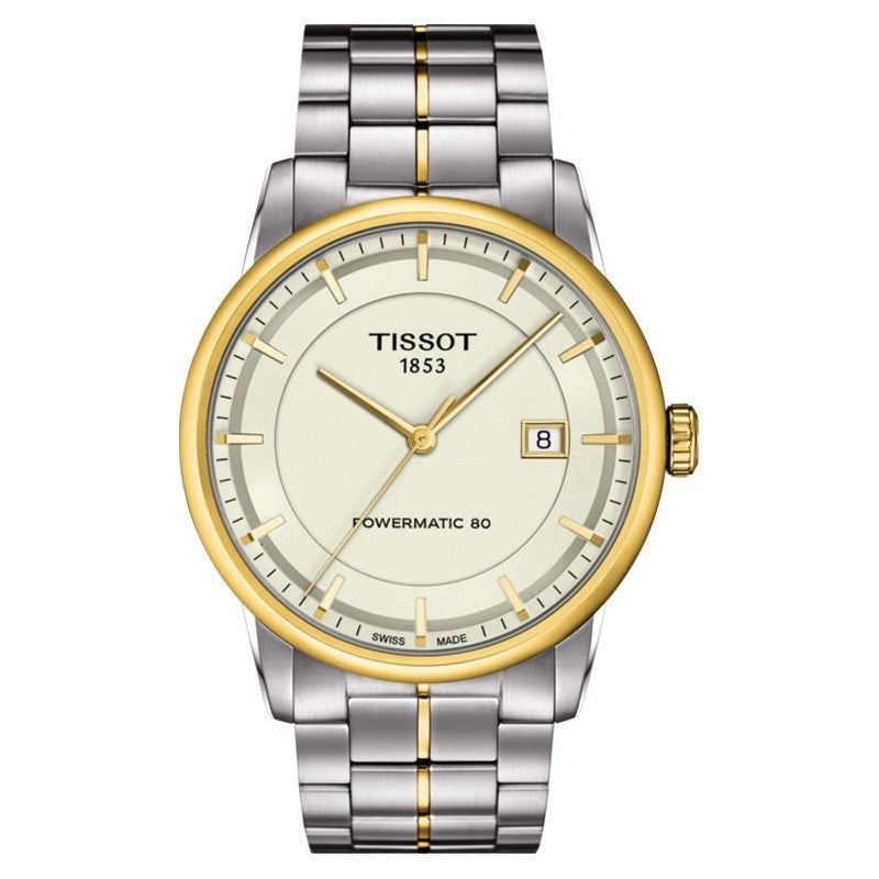 TISSOT Luxury Powermatic 80 T086.407.22.261.00 Ivory Dial Dual Tone