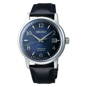 Seiko Presage SRPE43J1 Cocktail Manhattan Blue Dial Blue Leather Strap
