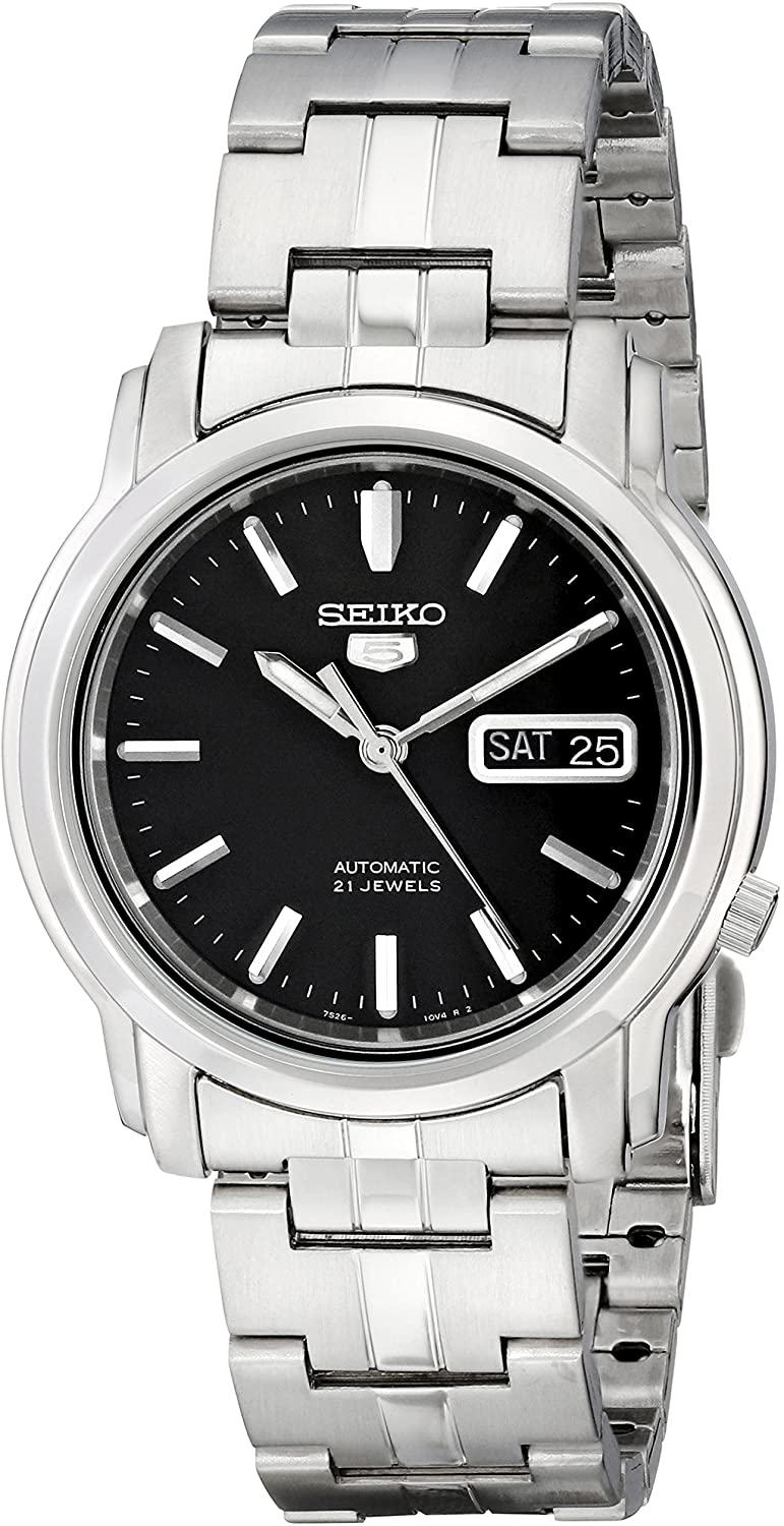 Seiko 5 Sports Automatic SNKK71J1 Black Dial Stainless Steel Bracelet Men's Watch