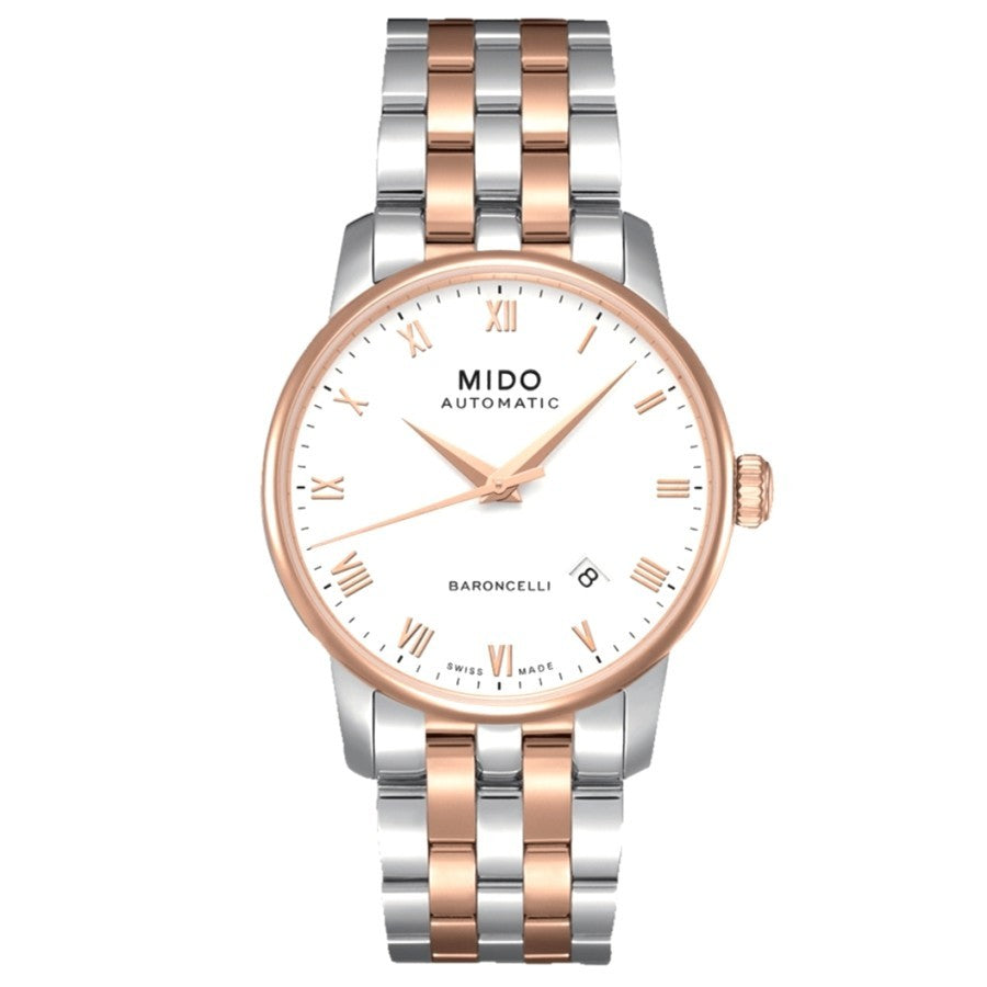 Mido M8600.9.N6.1 Baroncelli II Automatic Dual Tone Men's Watch