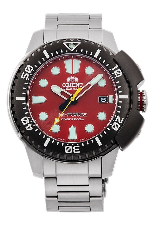 Orient M-Force RA-AC0L02R Diver 200m Red Dial Stainless Steel