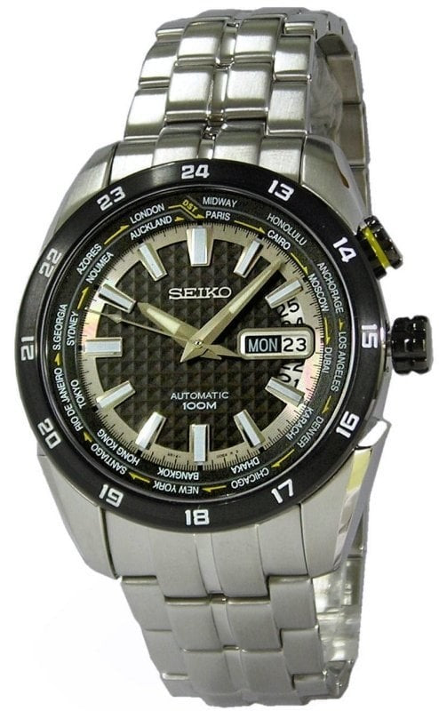 Seiko SRP037 Automatic Silver Black