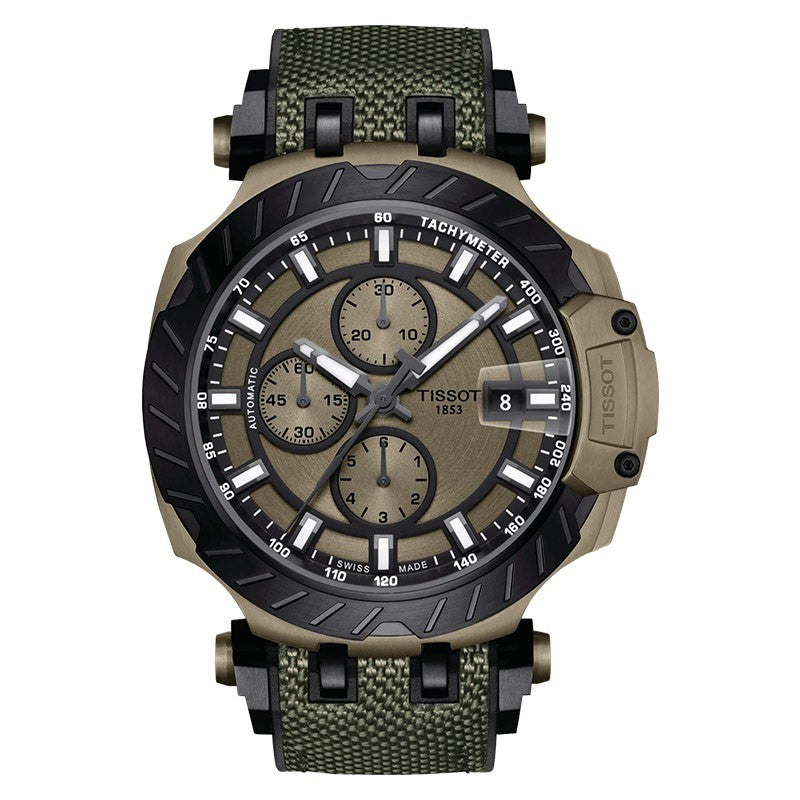 TISSOT T-Race T115.427.37.091.00 Automatic Chronograph Men Khaki