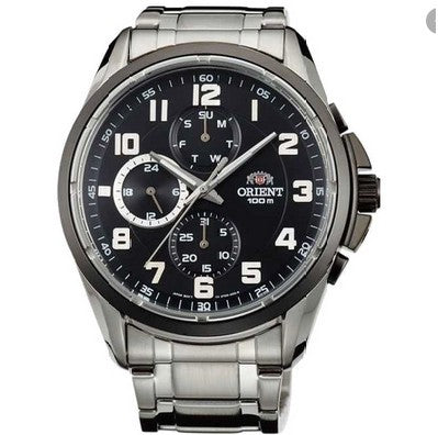 Orient Man Chronograph FUY05002B Black Dial Stainless Steel