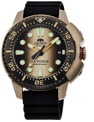 Orient M-Force RA-AC0L05G Black Silicone Strap Limited Edition