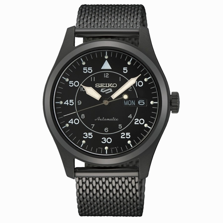 Seiko 5 Man Sports SRPH25K1 Automatic All Black Stainless Steel SRPH25