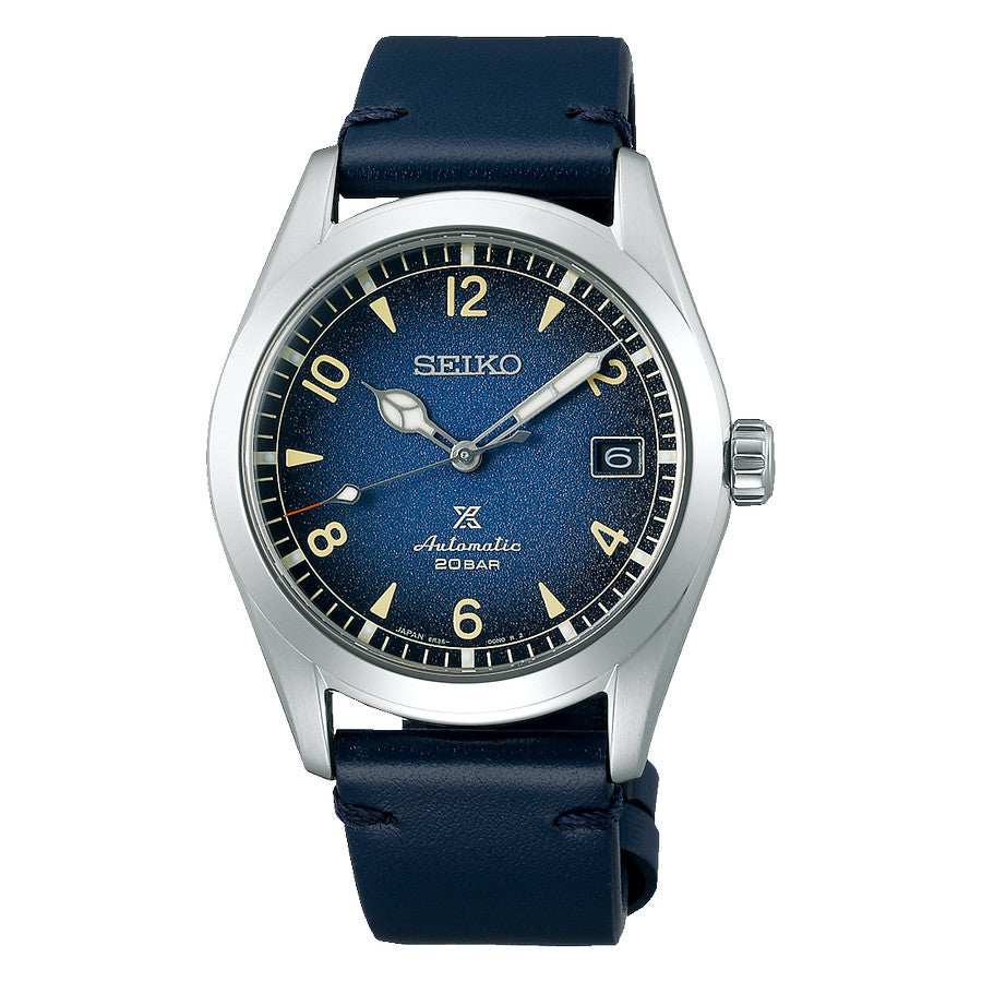 Seiko Prospex Alpinist SPB157J1 Blue Dial Blue Leather Strap Spb157