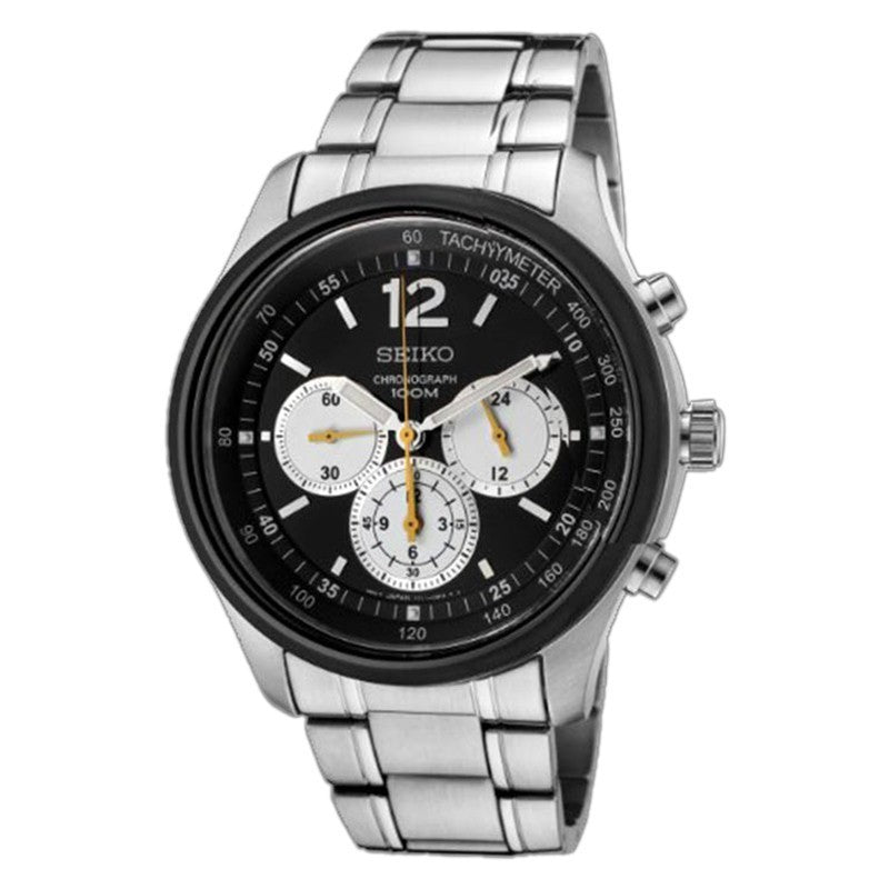 Seiko SRW011P1 Chronograph Silver Black