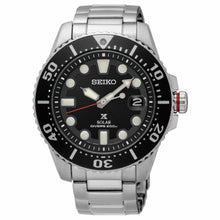 将图片加载到图库查看器，Seiko Prospex SNE551P1 Solar Diver Black Dial
