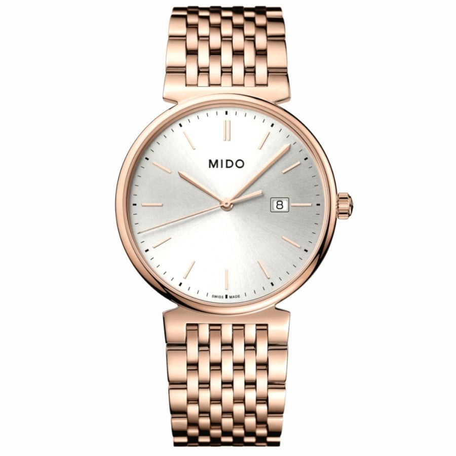 Mido M033.410.33.031.00 Dorada Quartz Rose Gold Stainless Steel