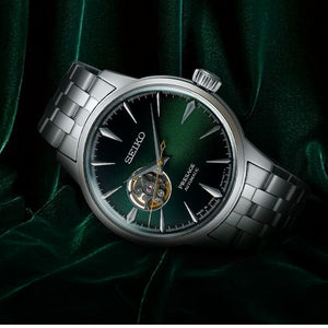 Seiko Presage SSA441J1 Grasshopper Automatic Open Heart Green SSA441