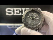 Load and play video in Gallery viewer, Seiko 5 Sports SRPE79K1 Gray Dial Black Polyurethane Strap SRPE79
